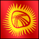 3D Kyrgyzstan Flag